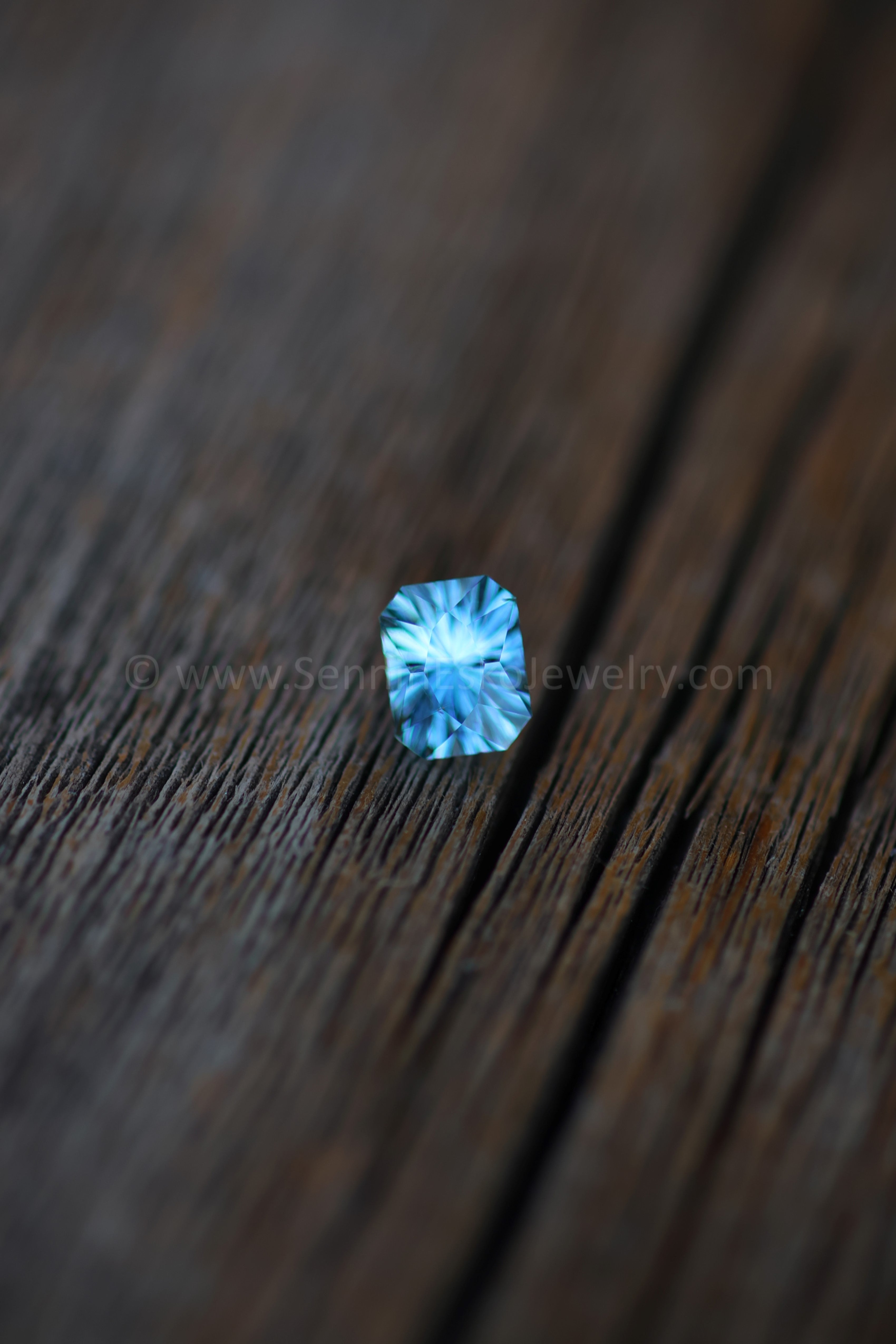 1.6 Carat Icy Blue Sapphire Octagon - 7x5.6mm - Esko Universe Cut