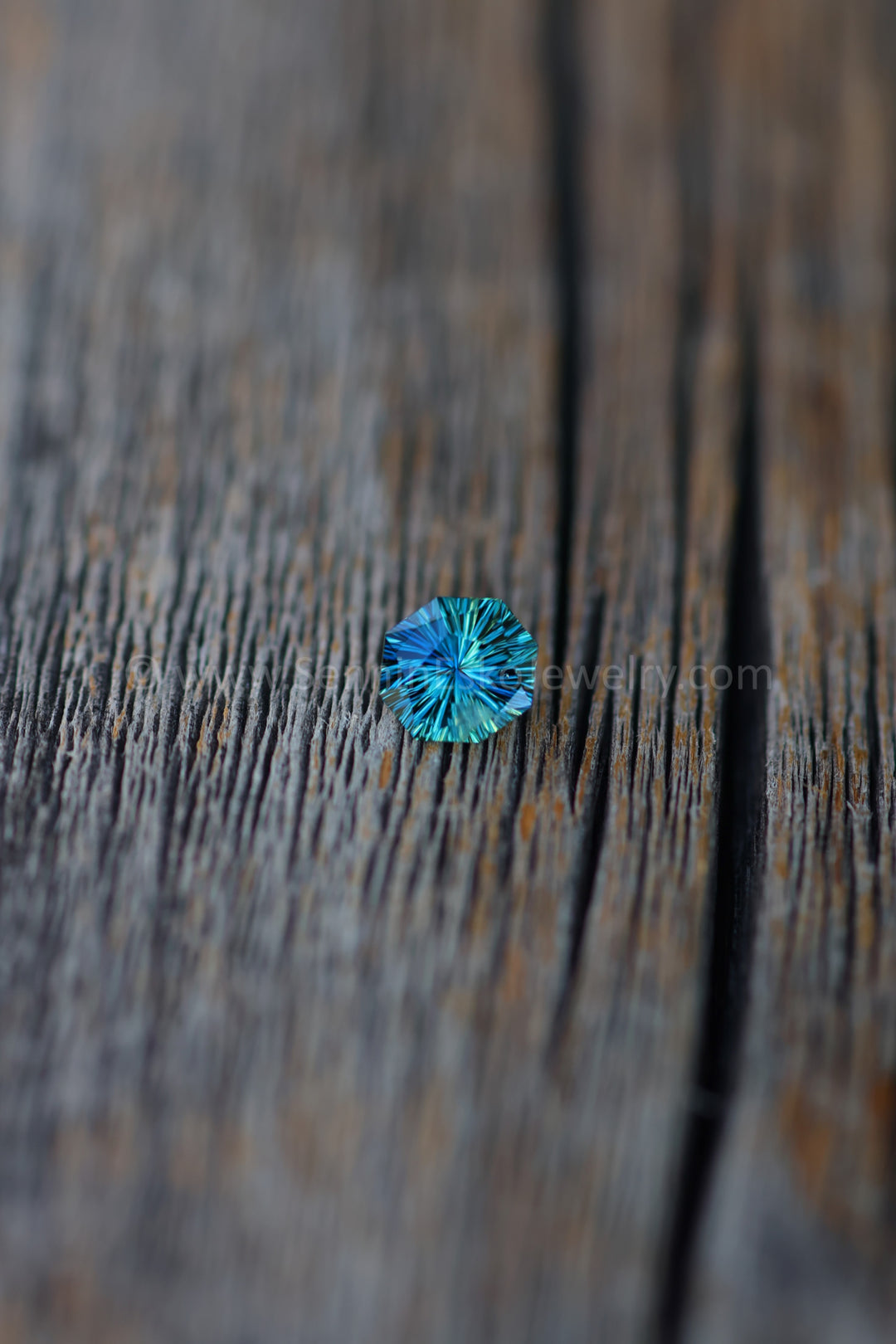 0.72 Carat Teal Sapphire Octagon - 5.9x5.4mm - Esko Universe Cut ™