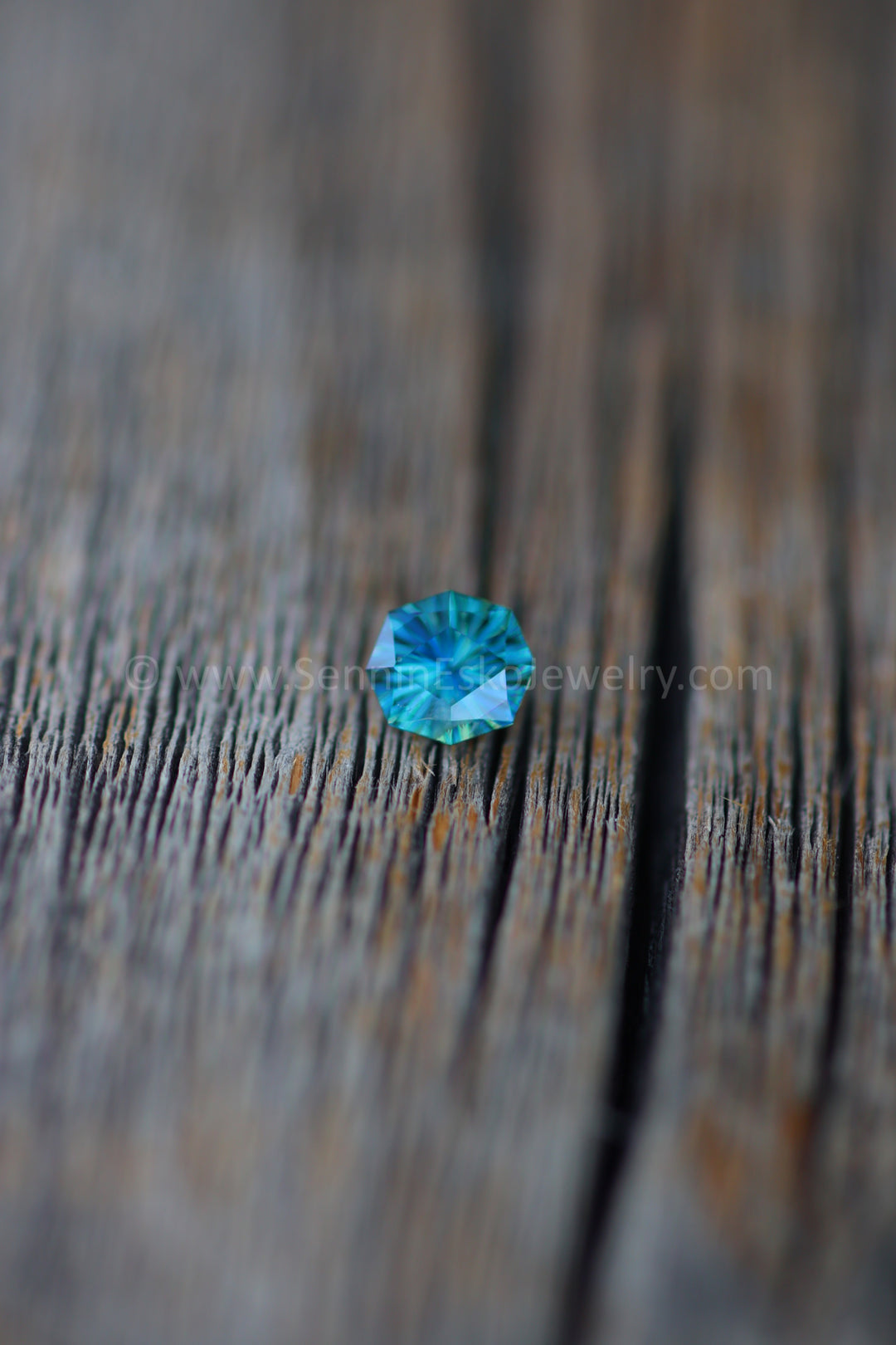 0.72 Carat Teal Sapphire Octagon - 5.9x5.4mm - Esko Universe Cut ™