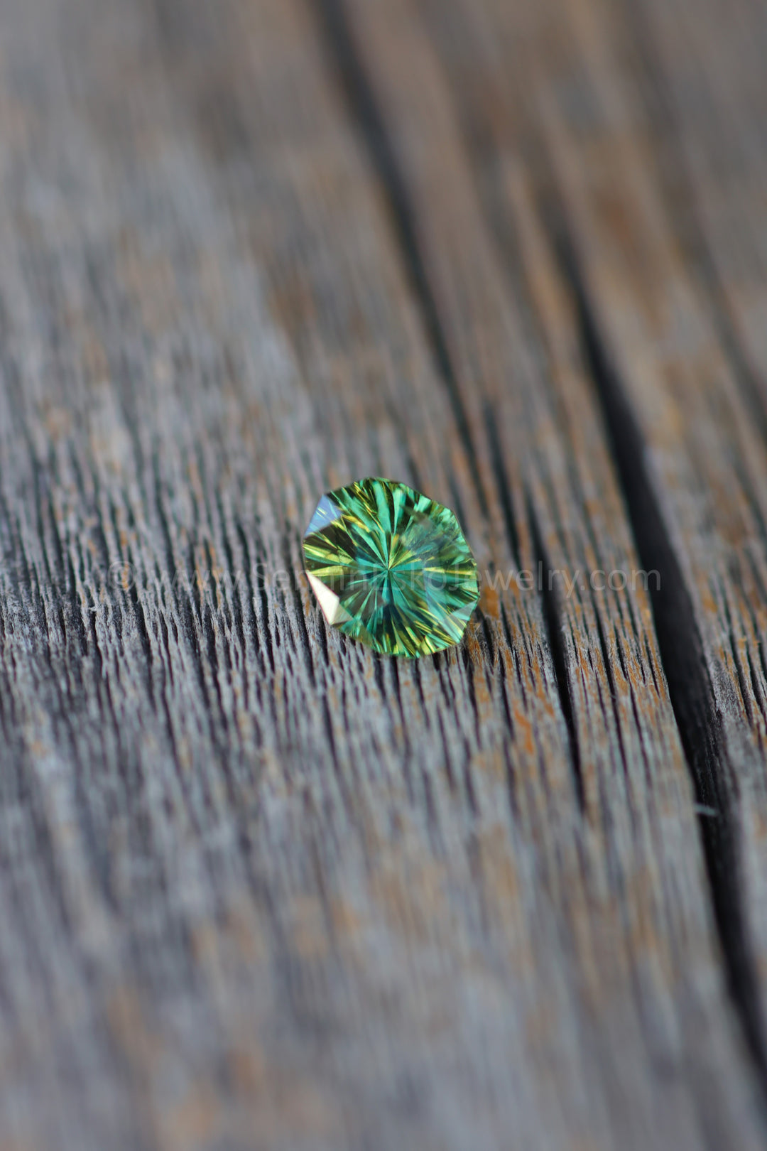 1.7 Carat Olive Green Sapphire Dodecagon/Oval  -  8.1x6.7mm - Esko Universe Cut ™