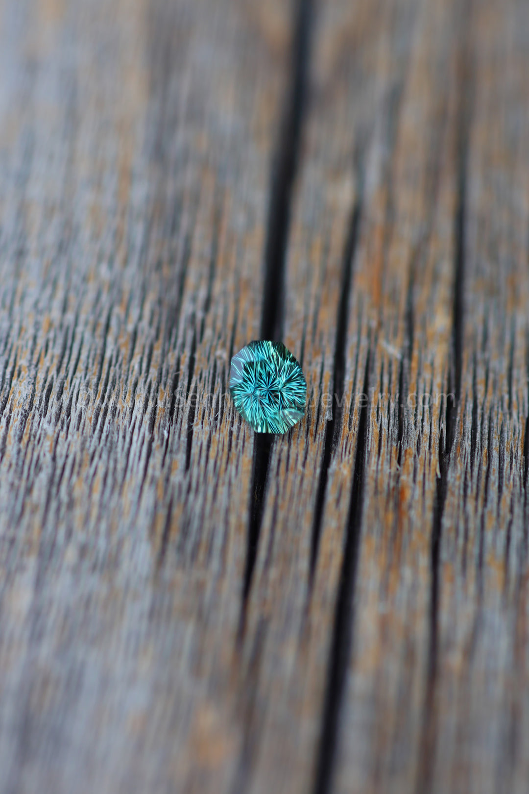 1.2 Carat Teal Sapphire Decagon - 6.9x5.2mm - Esko Universe Cut ™