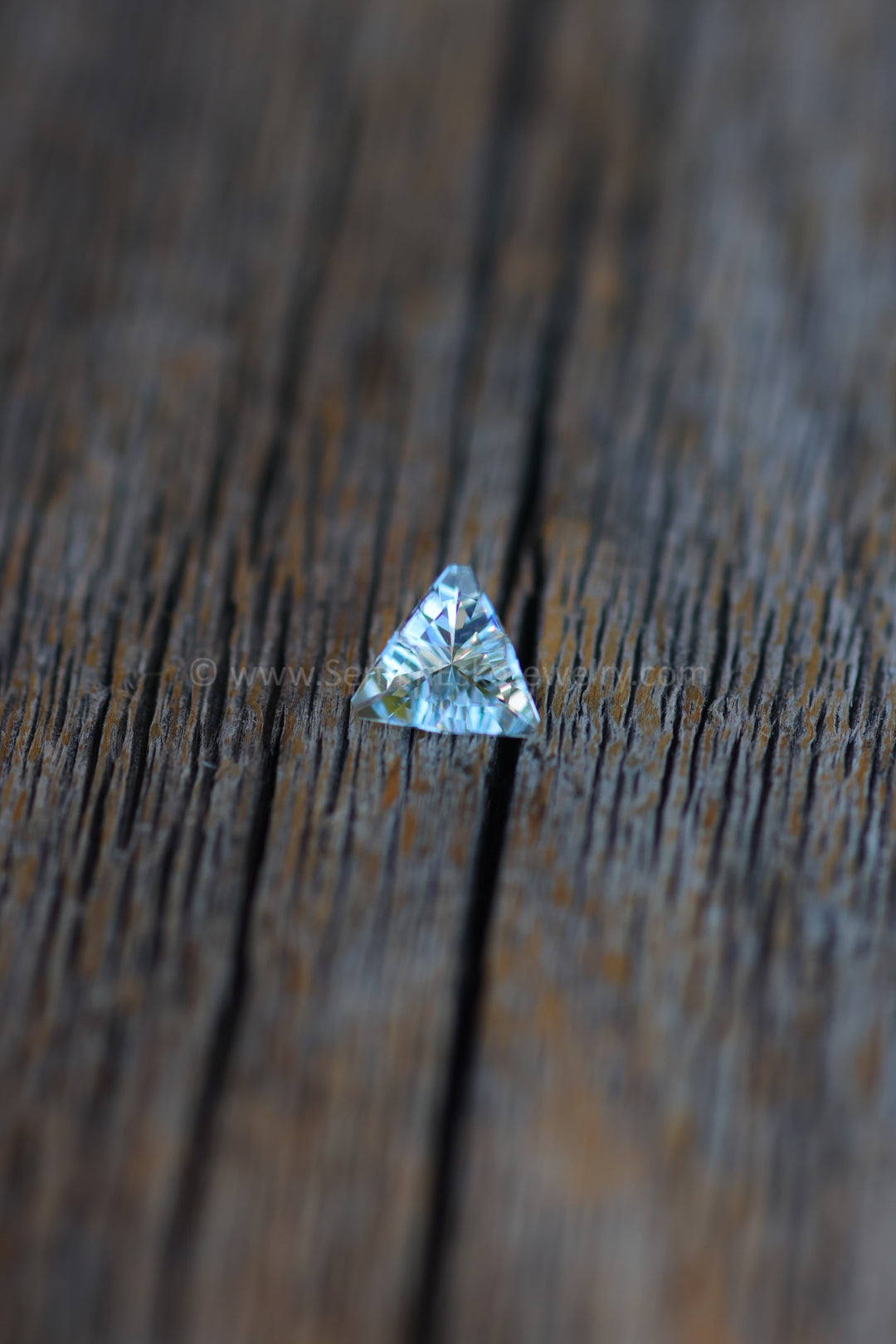 0.5 Carat Ice Blue Aquamarine Triangle - 5.8x5.8mm - Precision Cut