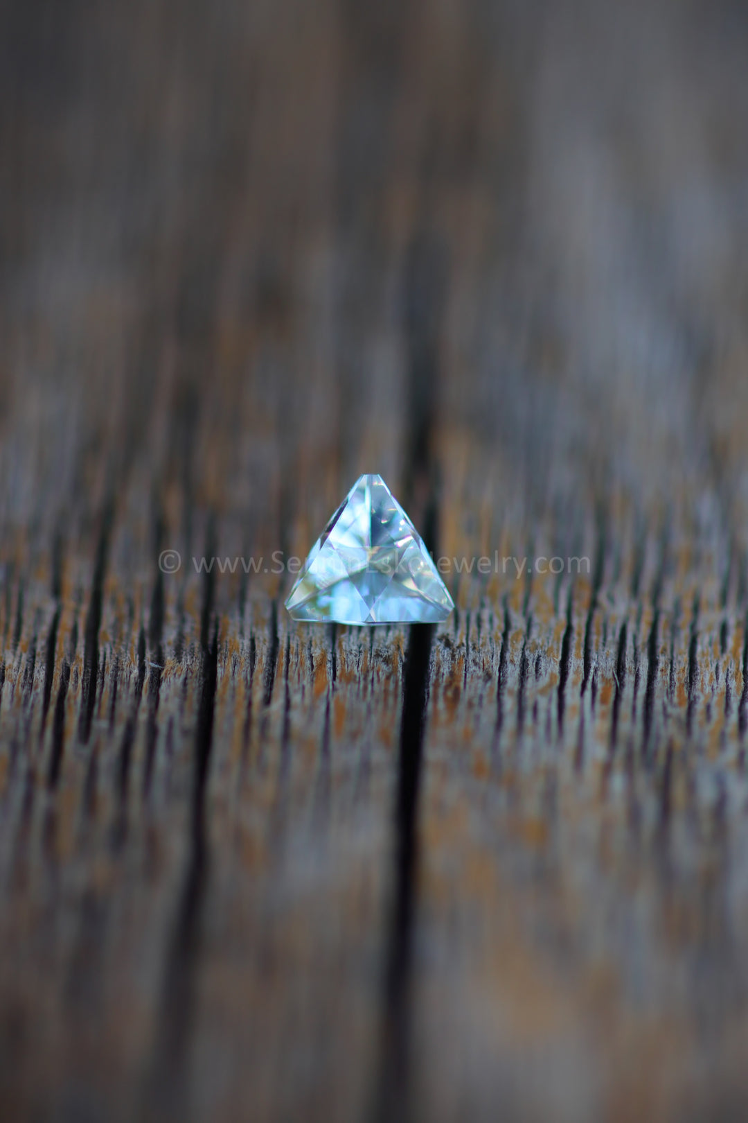 0.5 Carat Ice Blue Aquamarine Triangle - 5.8x5.8mm - Precision Cut