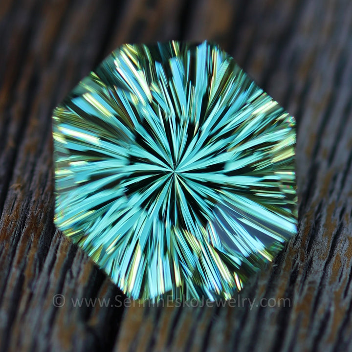 3.7 Carat Mint tourmaline - 11x10.4mm - Esko Universe Cut ™