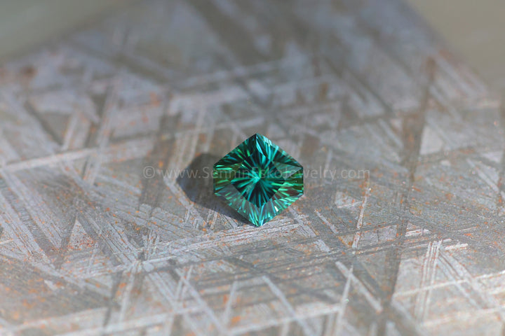 1.1ct Forest Green Tourmaline Hexagon - 6.8x7.1mm
