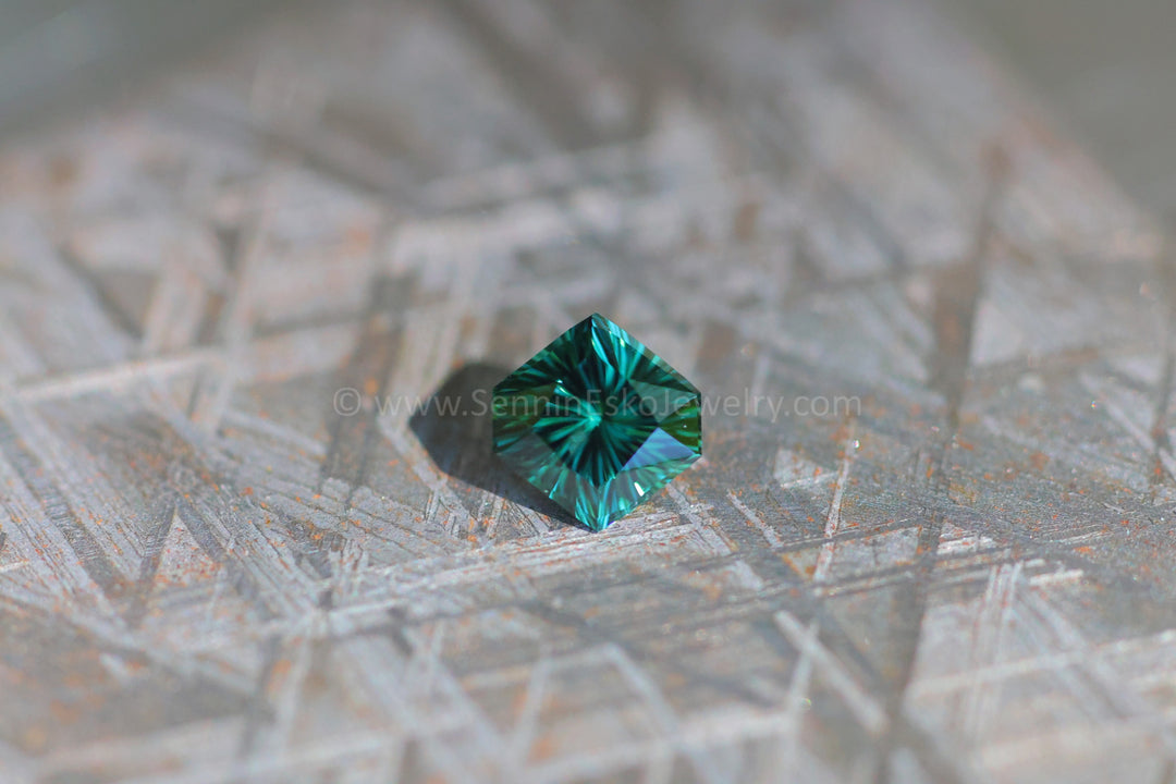 1.1ct Forest Green Tourmaline Hexagon - 6.8x7.1mm