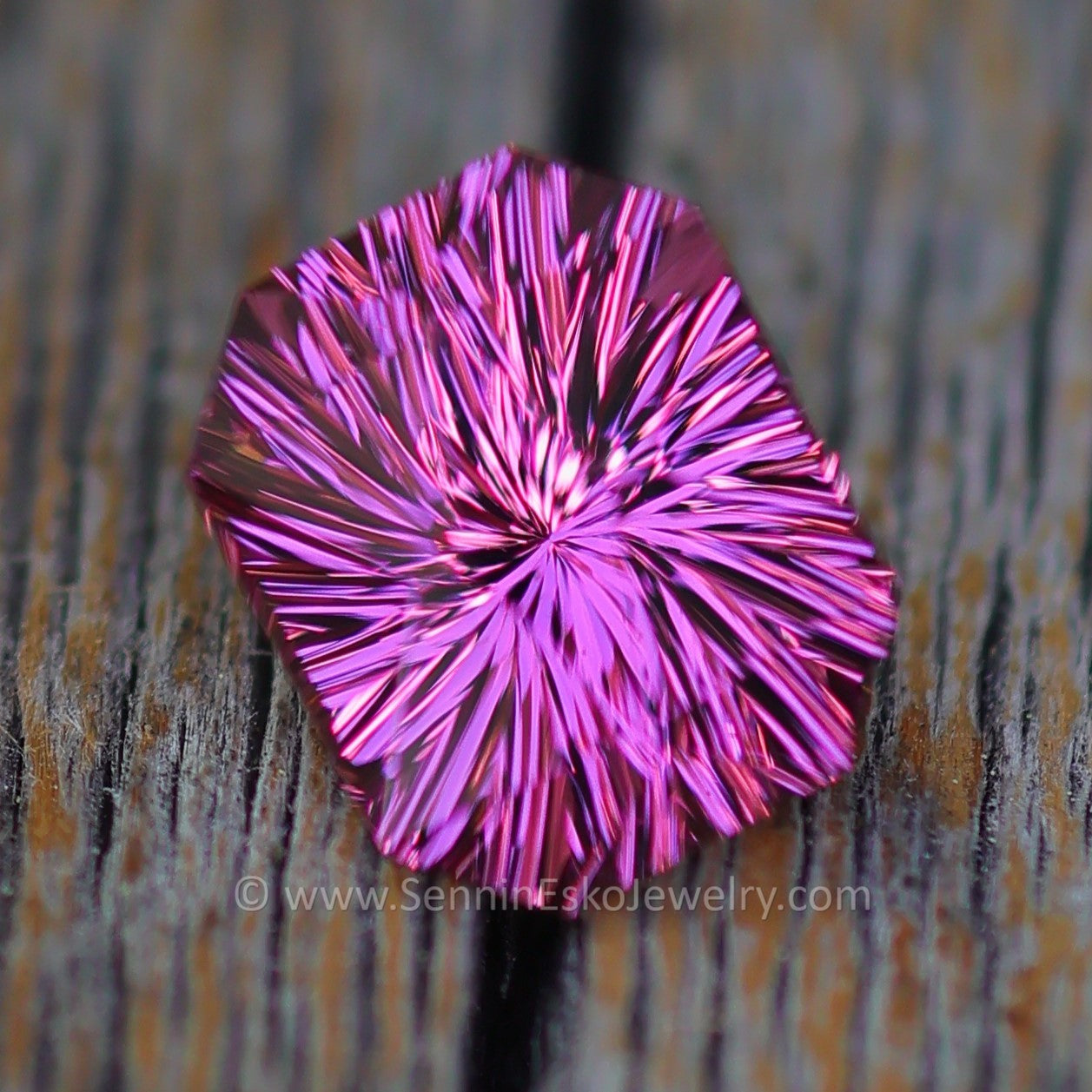 2.3 Carat Bright Pink Garnet Octagon - 8.3x6.8mm - Esko Spiral