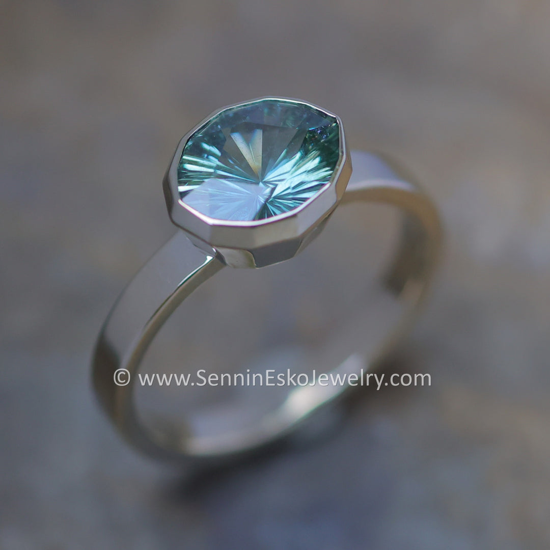 Custom Listing - Custom Ring for 2 Carat Mint Sapphire Marquise