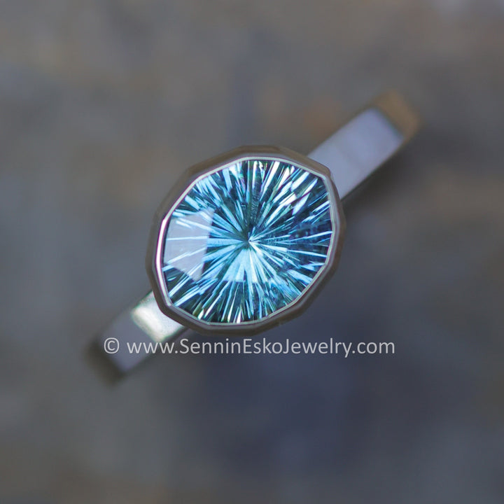 Custom Listing - Custom Ring for 2 Carat Mint Sapphire Marquise