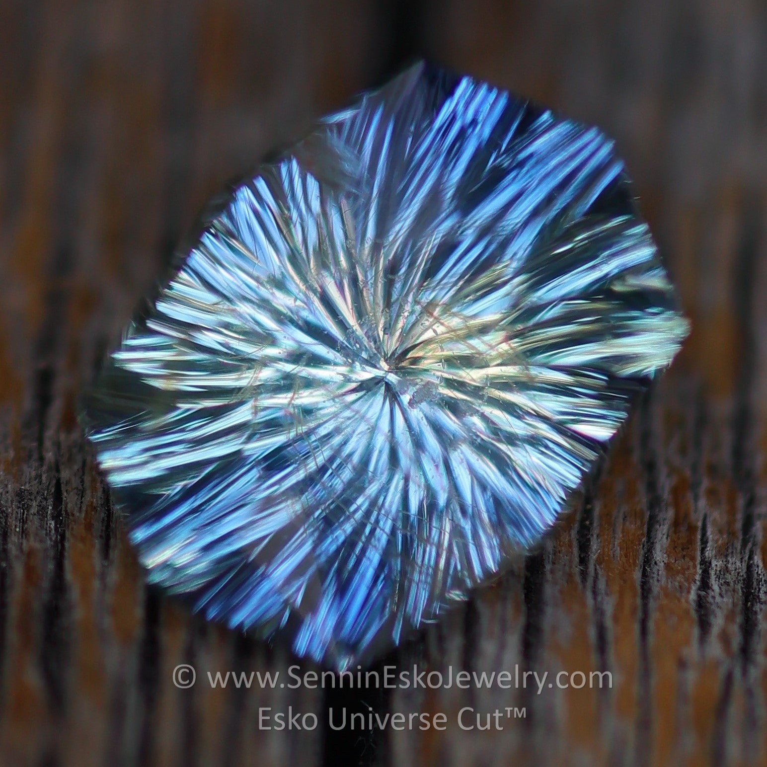 2.37 Carat Violet/Blue Sapphire Cushion - 9.3x6.9mm - Esko