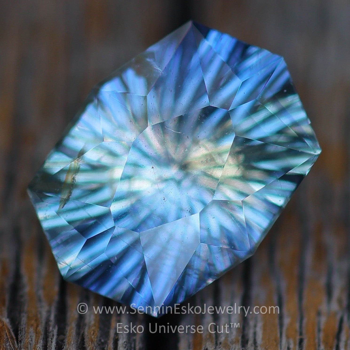 2.37 Carat Violet/Blue Sapphire Cushion - 9.3x6.9mm - Esko