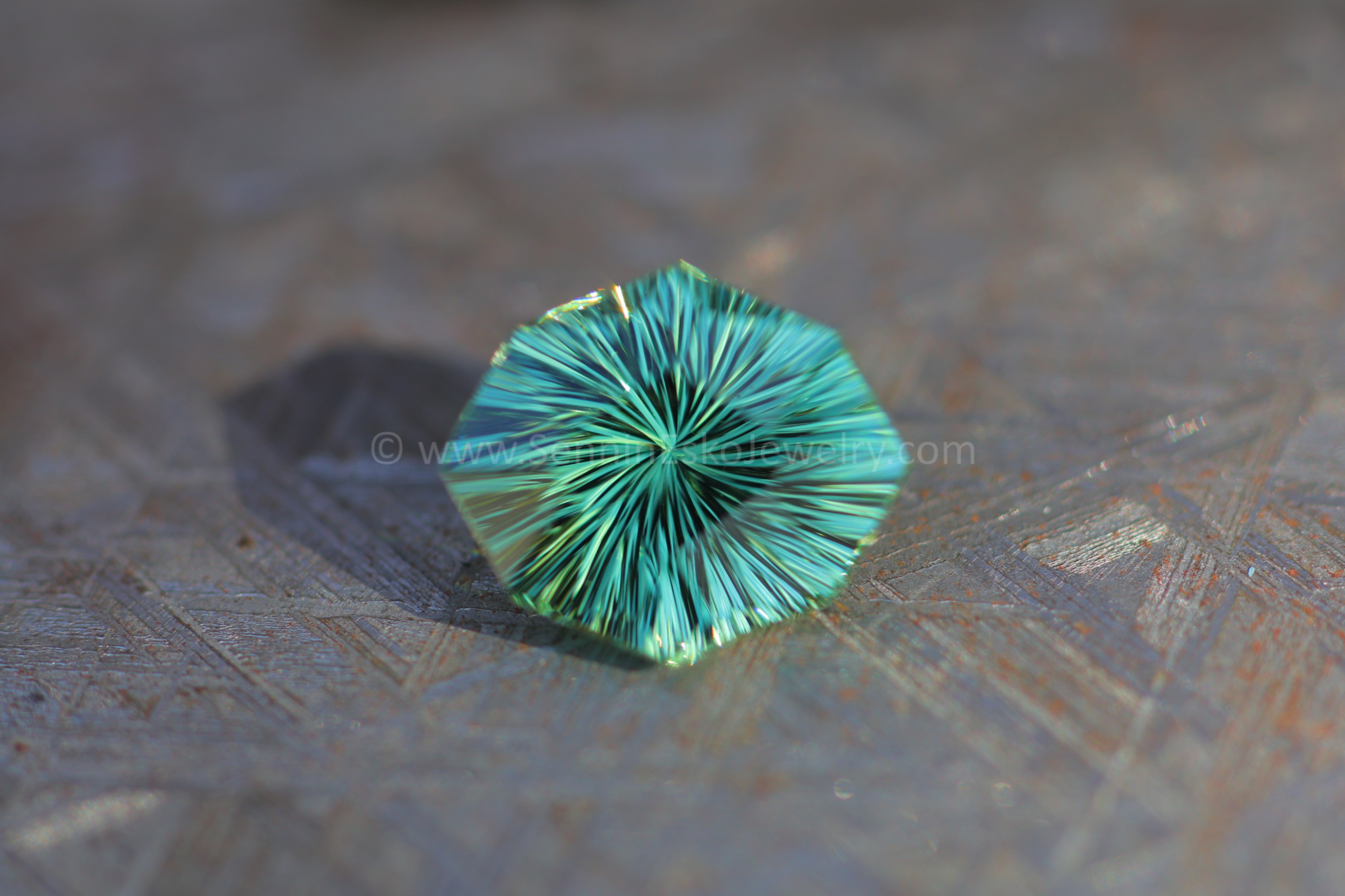 6.8 Carat Minty Green Tourmaline Octagon - 14.1x11.9mm - Galaxy