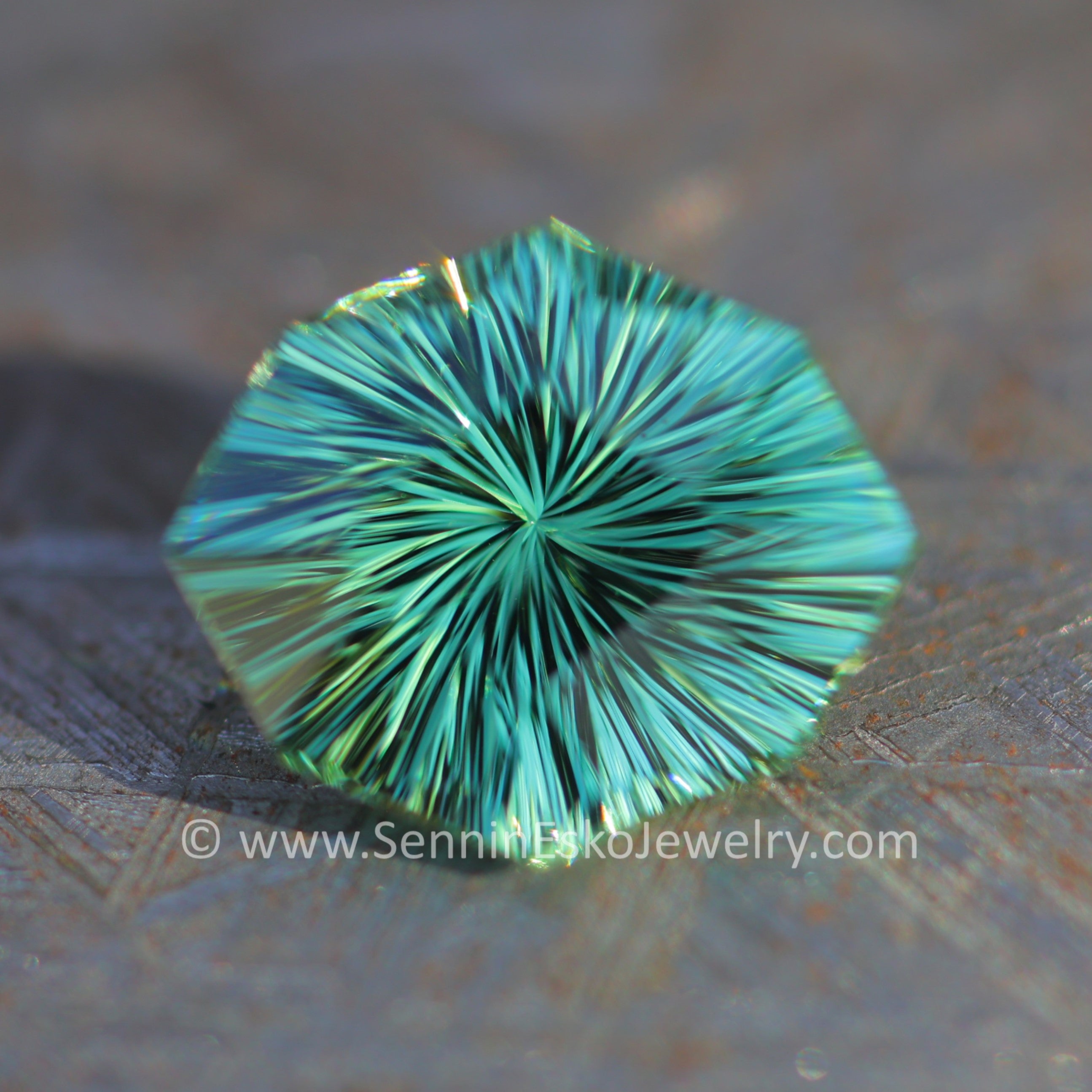 6.8 Carat Minty Green Tourmaline Octagon - 14.1x11.9mm - Galaxy