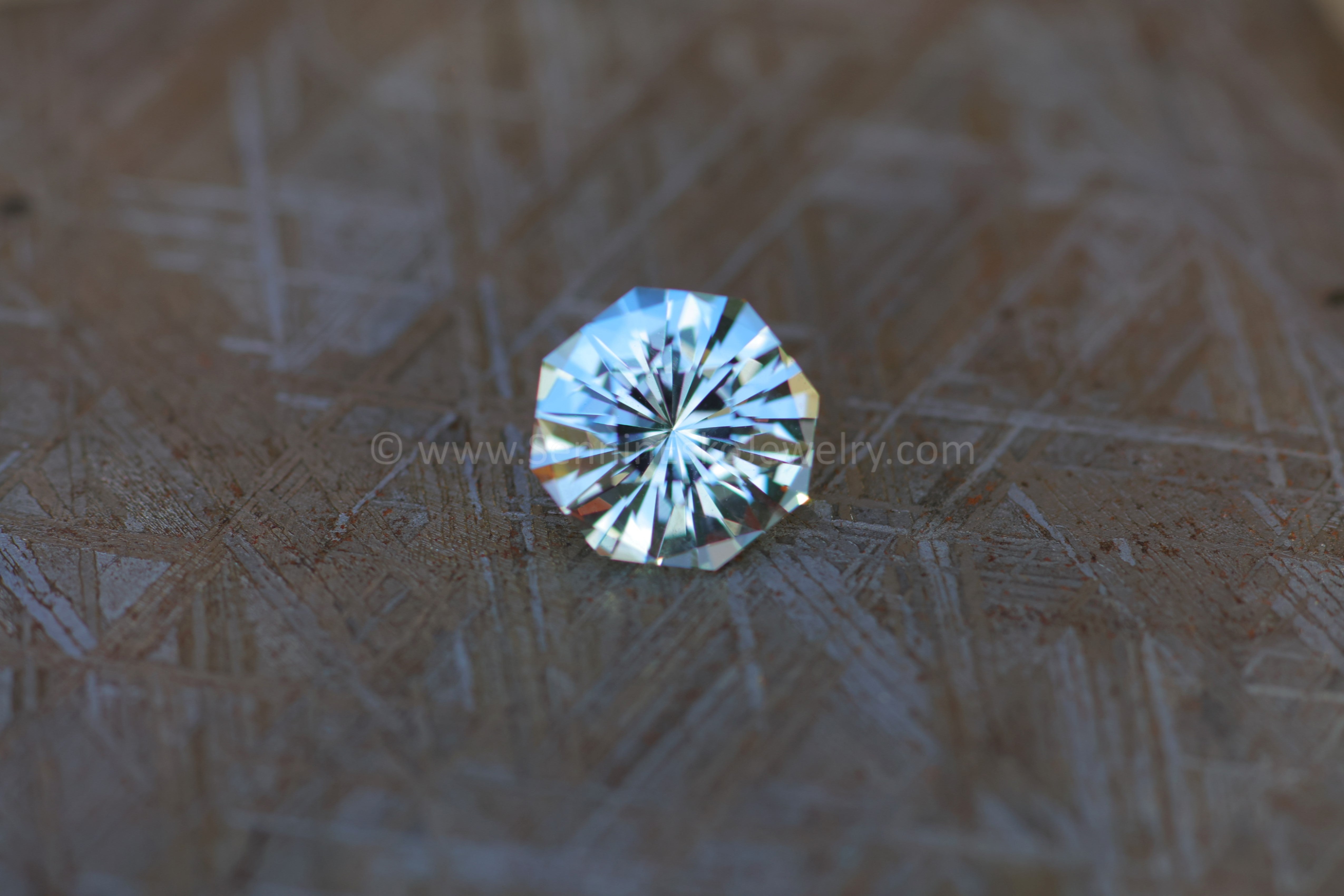3.5 Carat Sky Blue Topaz Octagon - 9.4x8.8mm – Sennin Esko Jewelry