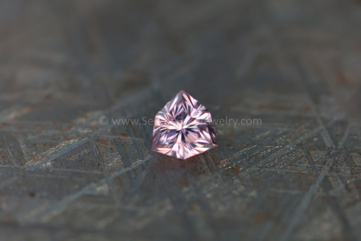 1.52Ct Light Pink Malawi Zircon Triangle, 6.4x6.4mm
