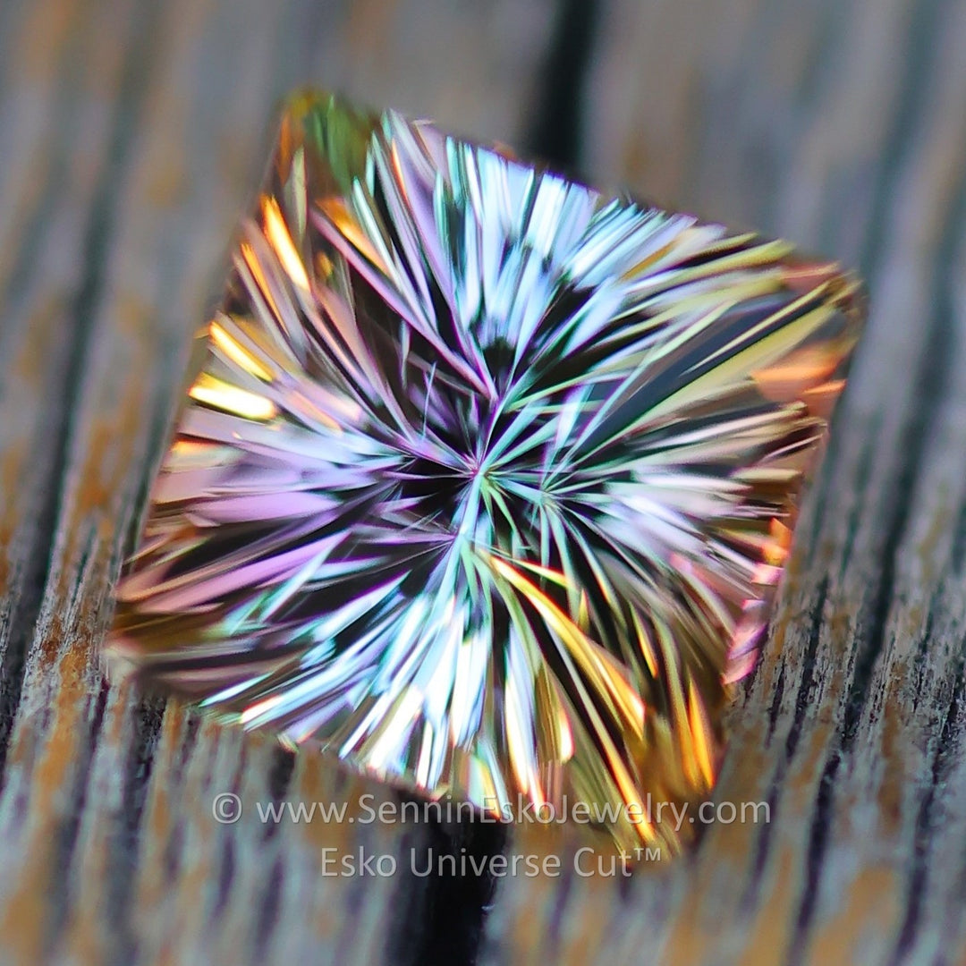 2.46 Carat Bi Color Tourmaline - 7.1x9.7mm - Esko Universe Cut ™