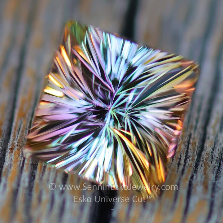 2.46 Carat Bi Color Tourmaline - 7.1x9.7mm - Esko Universe Cut ™
