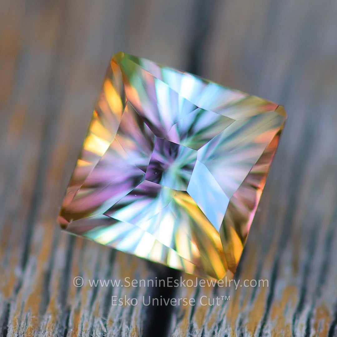 2.46 Carat Bi Color Tourmaline - 7.1x9.7mm - Esko Universe Cut ™