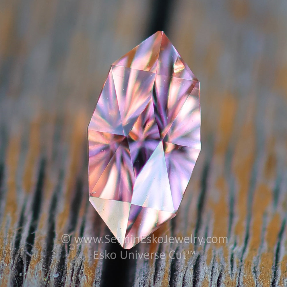 0.75 Carat Peachy Pink Tourmaline Marquise - 7.4x3.9mm - Esko Universe Cut ™