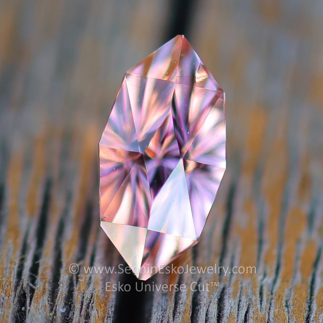 0.75 Carat Peachy Pink Tourmaline Marquise - 7.4x3.9mm - Esko Universe Cut ™