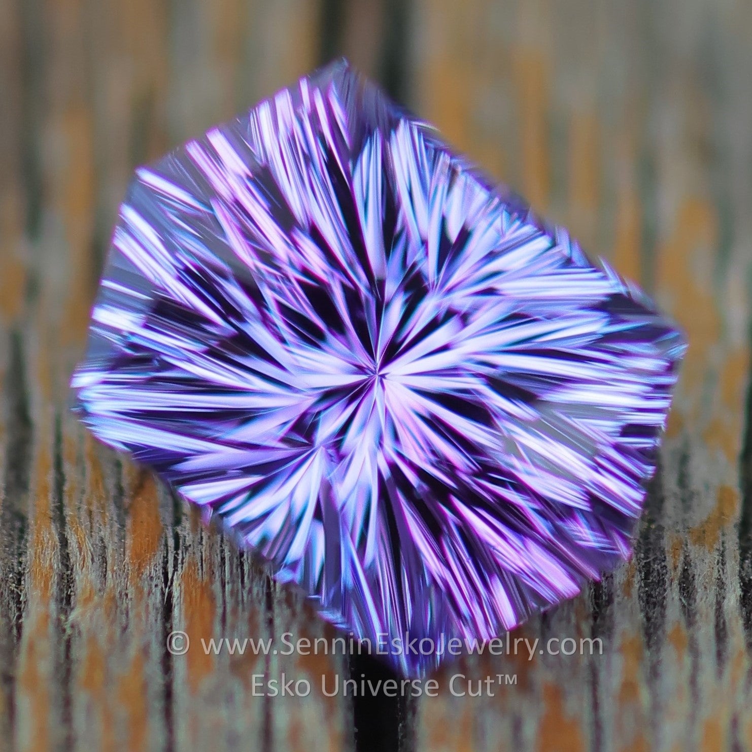 THEJOHNBETSCHSOCIETY EARTH BLOOM7インチ希少 2.7 Carat Lavender Tanzanite Hexagon - 9.4x6.7mm - Esko Universe
