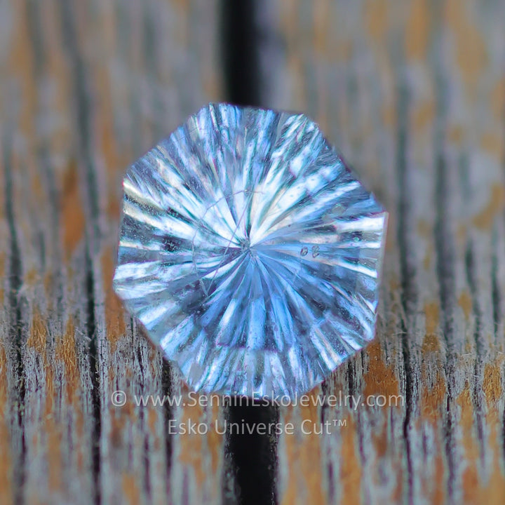 0.9 Carat Periwinkle Sapphire Octagon - 6.4x5.9mm - Esko Universe Cut ™