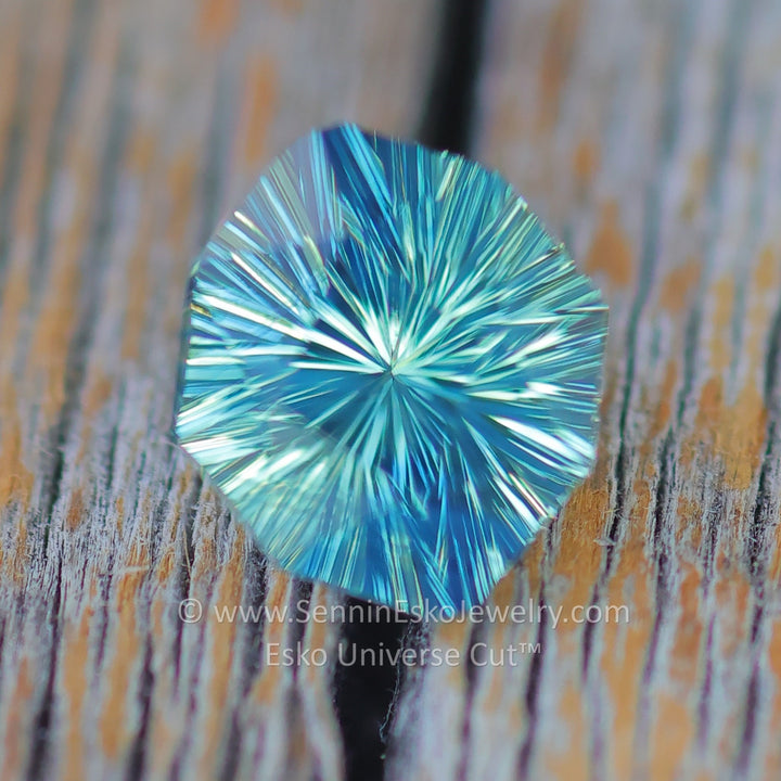 1.3 Carat Parti Sapphire Do-Decagon - 7.5x6.8mm - Esko Universe Cut ™