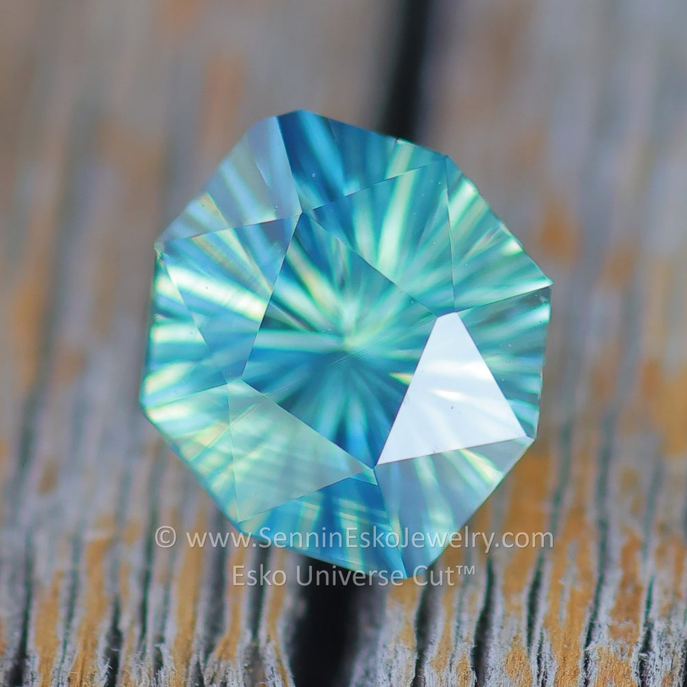 1.3 Carat Parti Sapphire Do-Decagon - 7.5x6.8mm - Esko Universe Cut ™