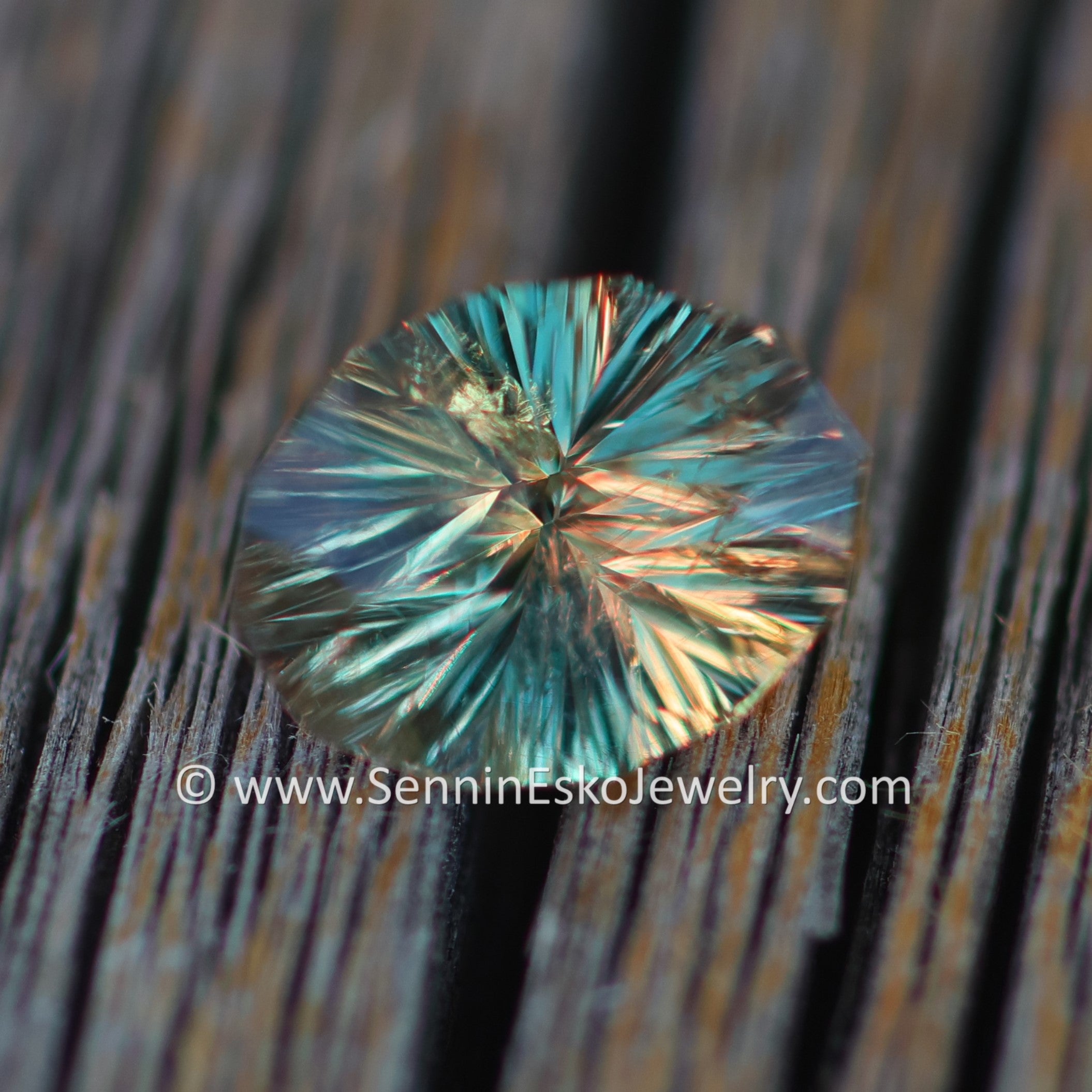 1.8 Carat Color Changing Orange Sapphire Oval Galaxy Cut - 8.9x6