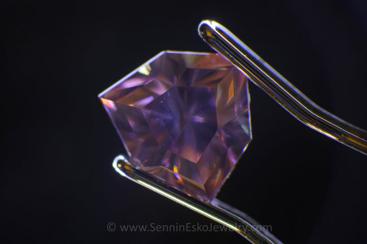 1.52Ct Light Pink Malawi Zircon Triangle, 6.4x6.4mm