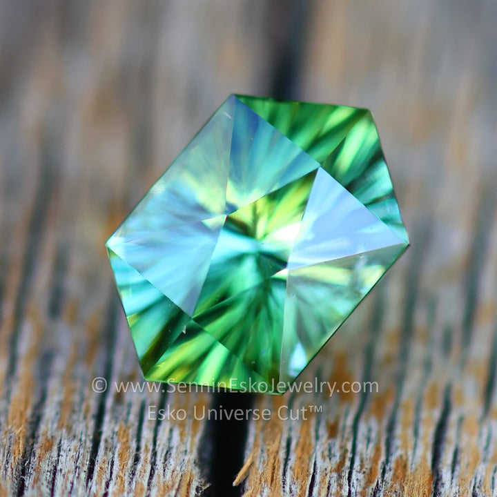 1.7 Carat Mint Green Tourmaline Hexagon - 8.7x5.9mm - Esko Universe Cut ™