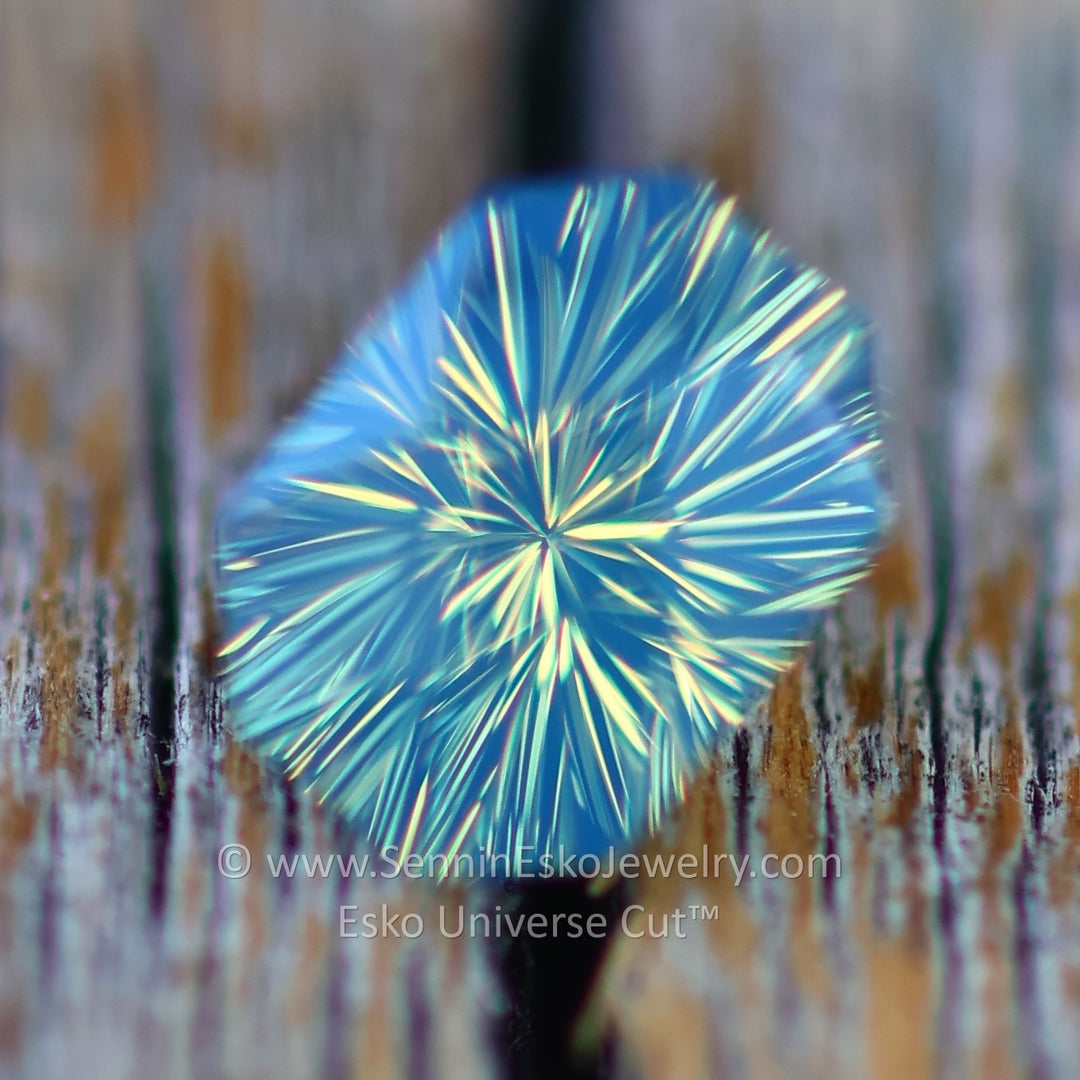 0.89 Carat Parti Sapphire Octagon - 5.9x4.3mm - Esko Universe Cut ™