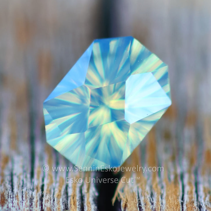 0.89 Carat Parti Sapphire Octagon - 5.9x4.3mm - Esko Universe Cut ™