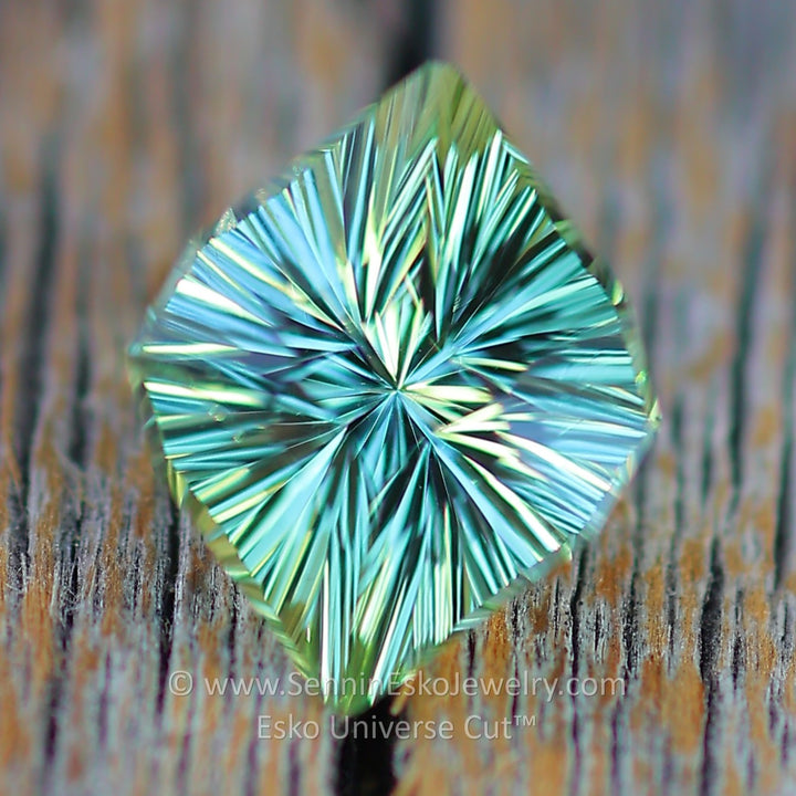 2.5 Carat Minty Green Tourmaline Octagonal Marquise - 10.2x8.4mm - Esko Universe Cut ™