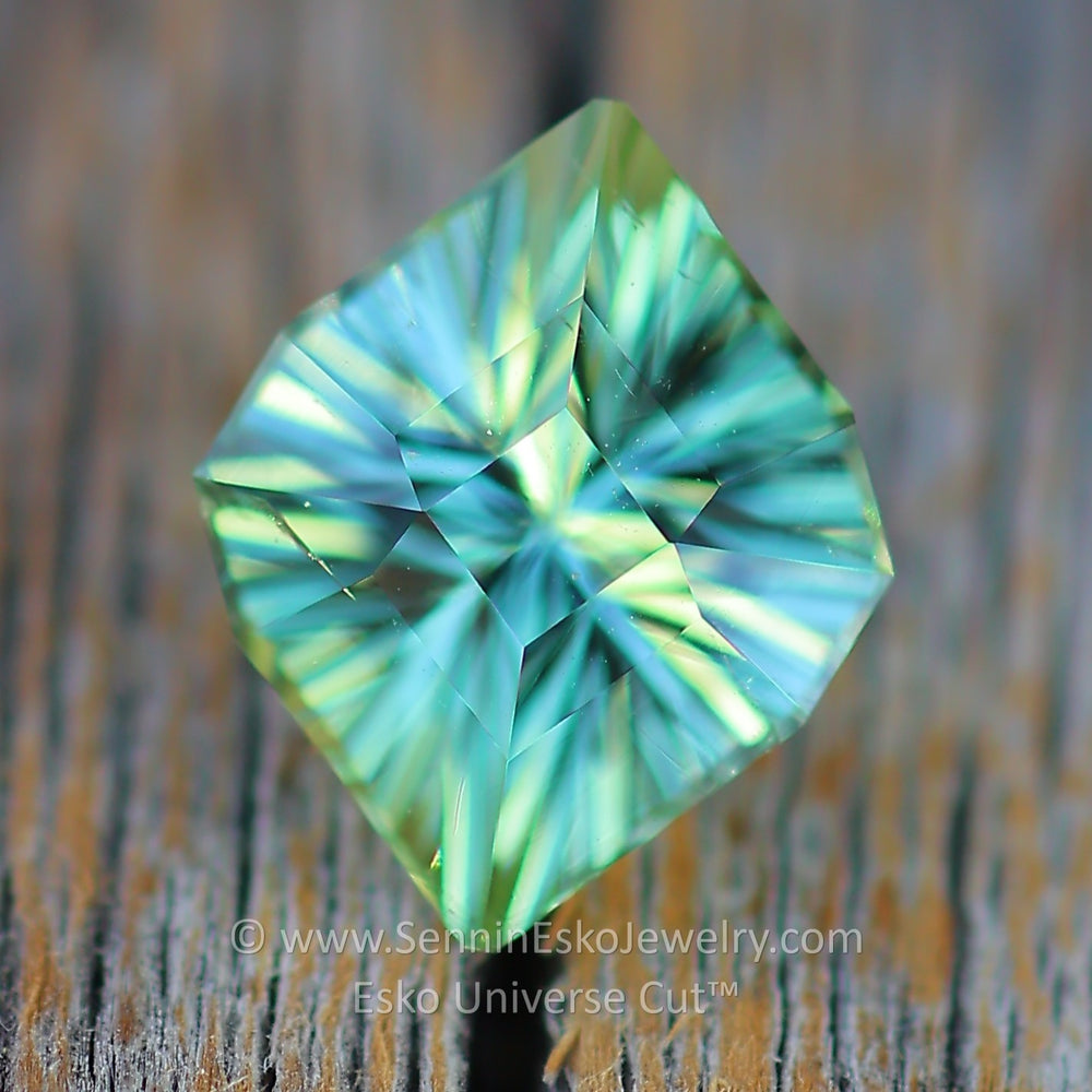 2.5 Carat Minty Green Tourmaline Octagonal Marquise - 10.2x8.4mm - Esko Universe Cut ™
