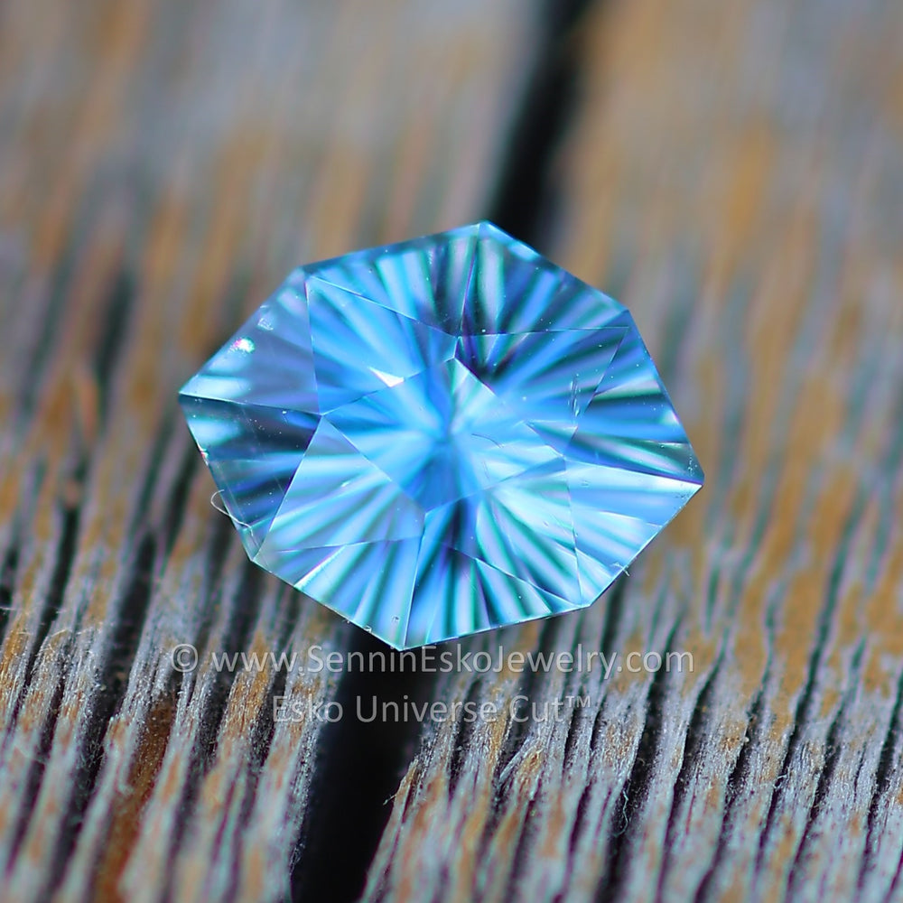 0.88 Carat True Blue Sapphire Octagon - 6.7x5.5mm - Esko Universe Cut ™