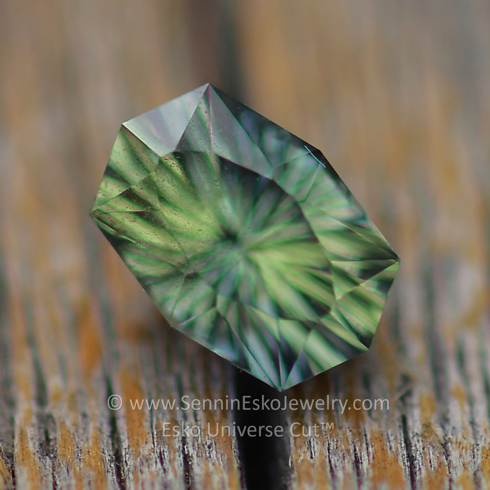 1.44 Carat Blue/Yellow Sapphire Octagon - 7.4x5.1mm - Esko Universe Cut ™