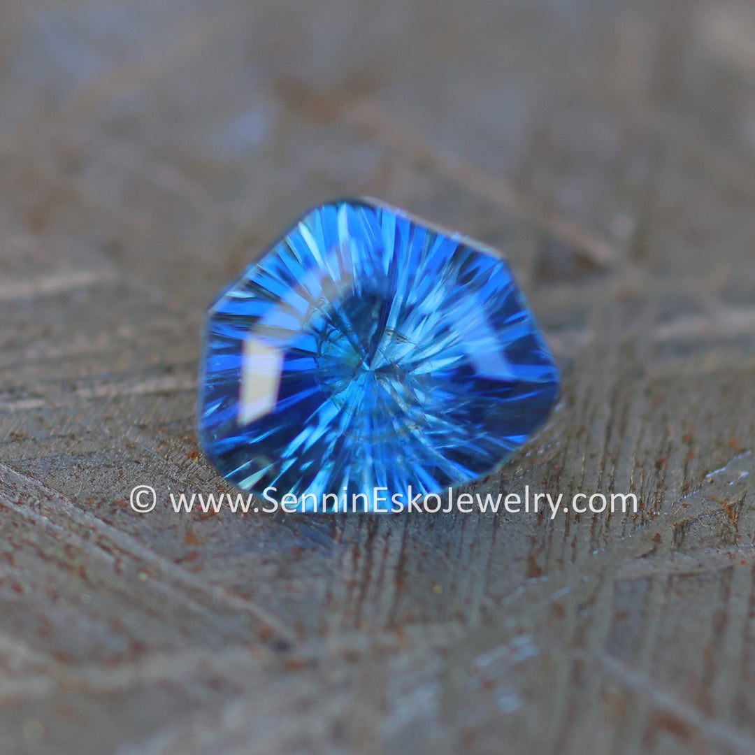 1.2 Carat Electric Blue Sapphire Triangle - 7x6.2mm