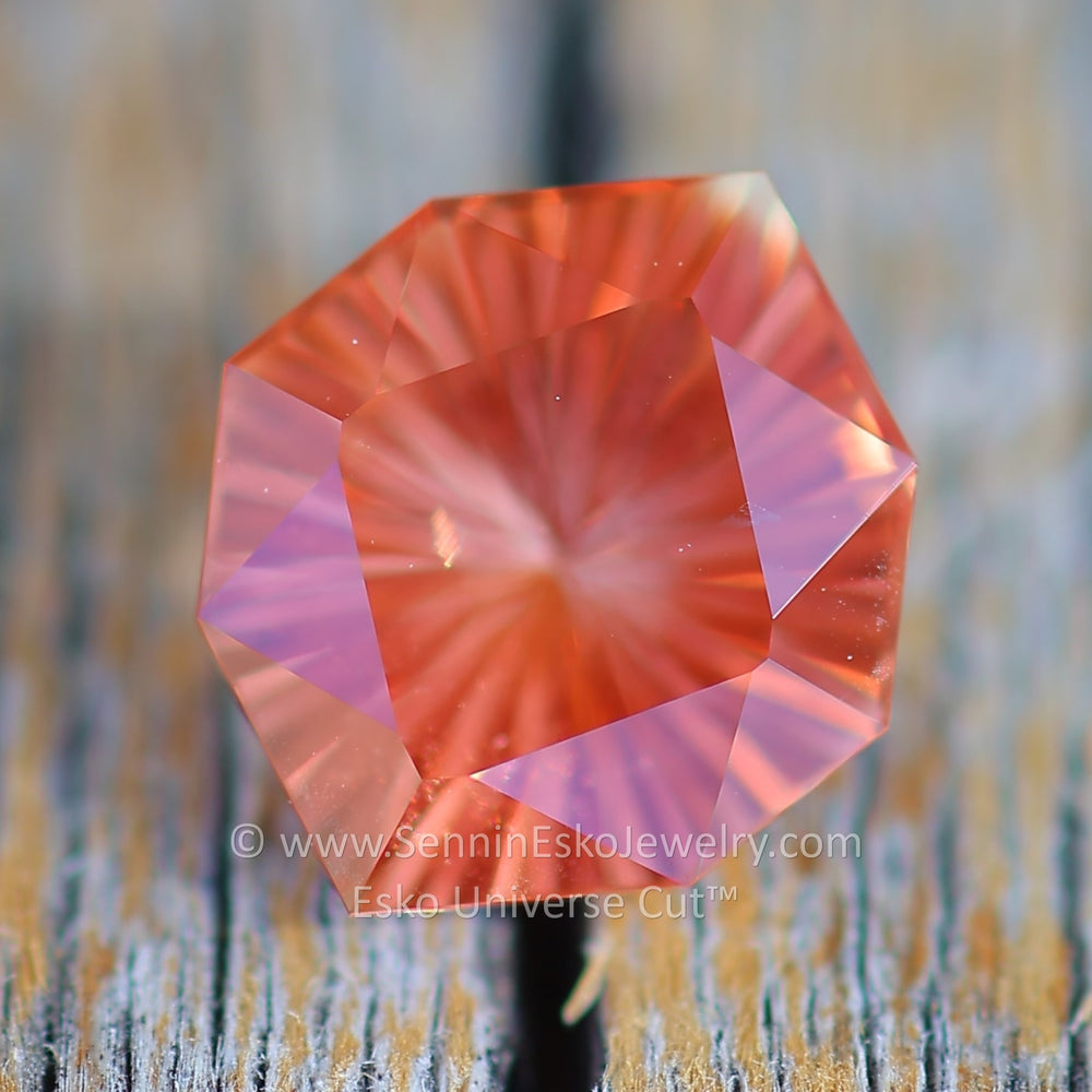 1.4 Carat Orange/Red Oregon Sunstone - 8.5x7.5mm - Esko Universe Cut ™