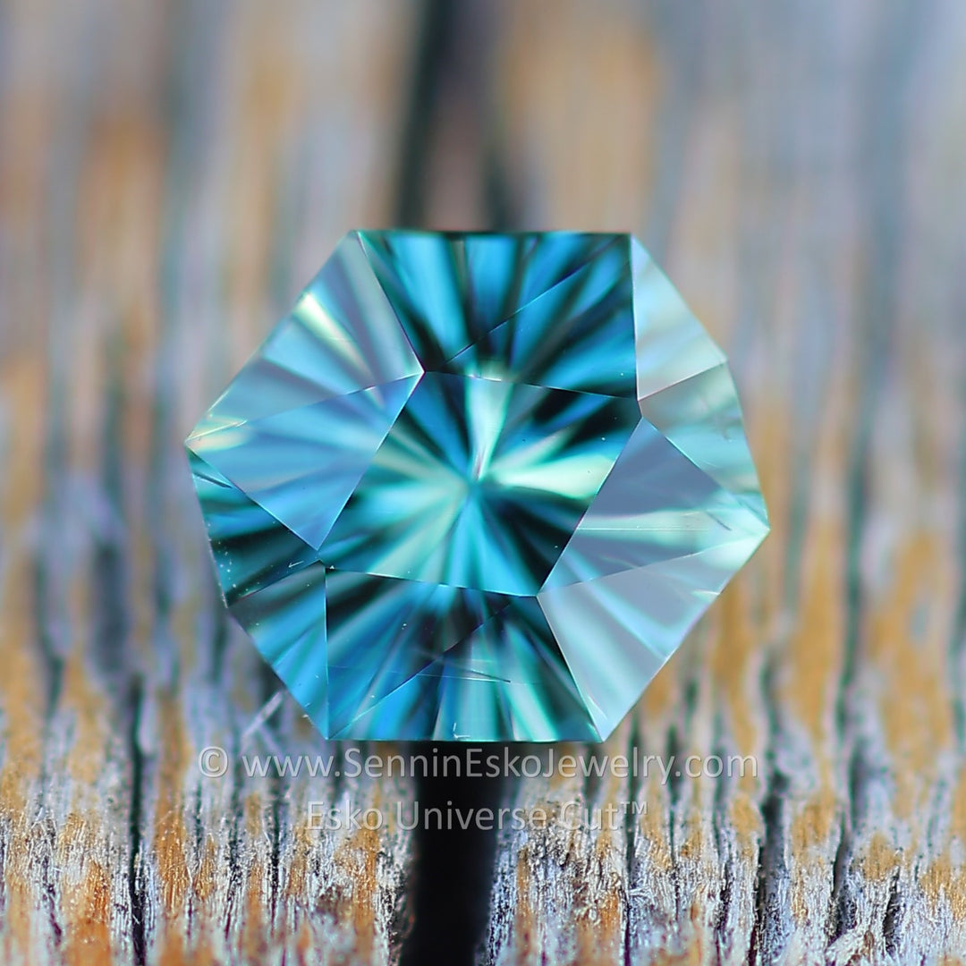 0.93 Carat Blue/Yellow Sapphire Octagon - 5.8x6mm - Esko Universe Cut ™