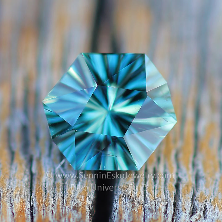 0.93 Carat Blue/Yellow Sapphire Octagon - 5.8x6mm - Esko Universe Cut ™