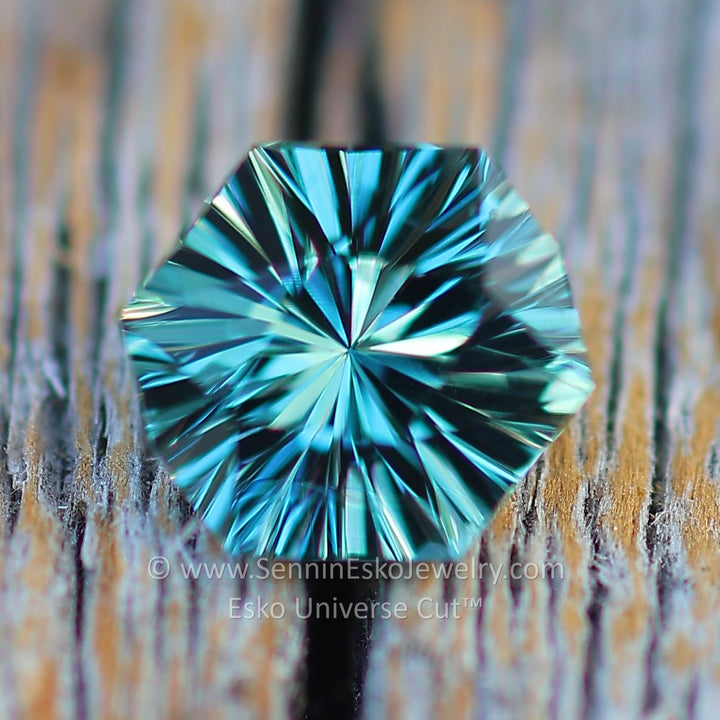 0.93 Carat Blue/Yellow Sapphire Octagon - 5.8x6mm - Esko Universe Cut ™