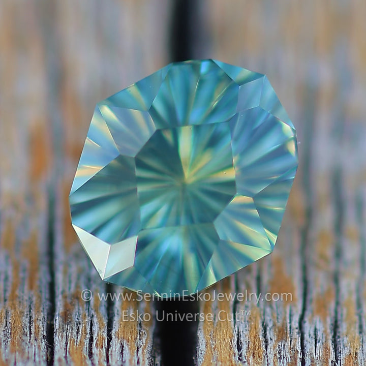 1.2 Carat Yellow/Green Opalescent Sapphire - 6.7x5.8mm - Esko Universe Cut ™