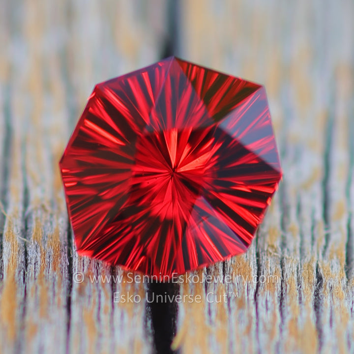 2 Carat Malaya Garnet Octagon - 8.6x7.7mm - Esko Universe Cut ™