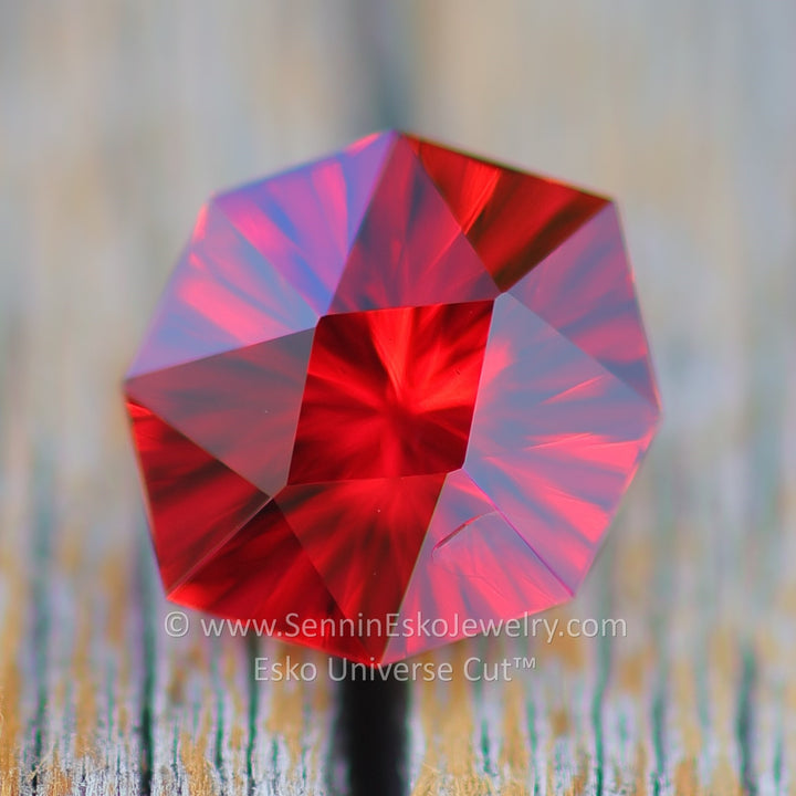 2 Carat Malaya Garnet Octagon - 8.6x7.7mm - Esko Universe Cut ™