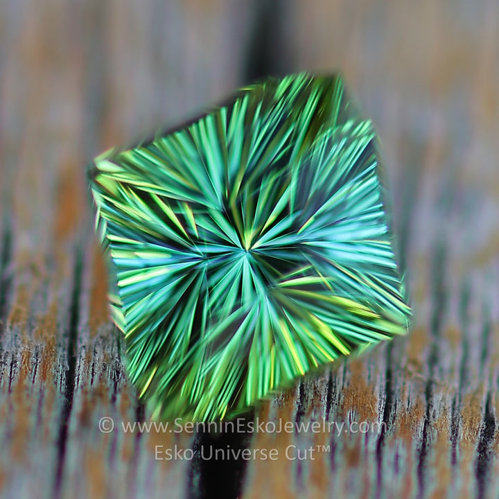 1.3 carat Mint/Olive Green Tourmaline Octagon - 8x7.3mm - Esko Universe Cut ™