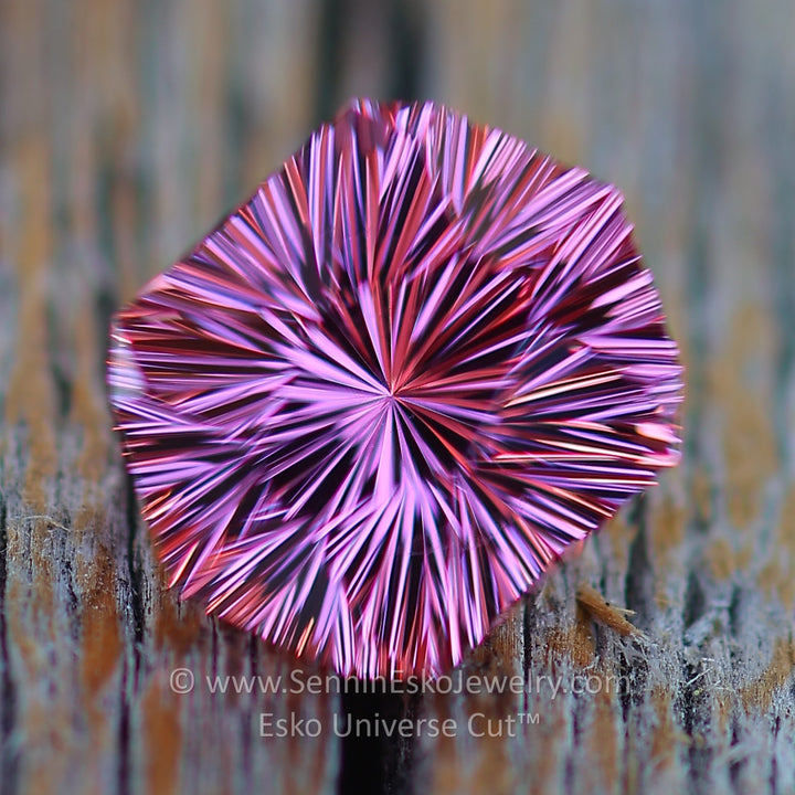 1.9 Carat Rosé Pink Garnet Hexagonal - 7.7x6.2mm - Esko Universe Cut ™