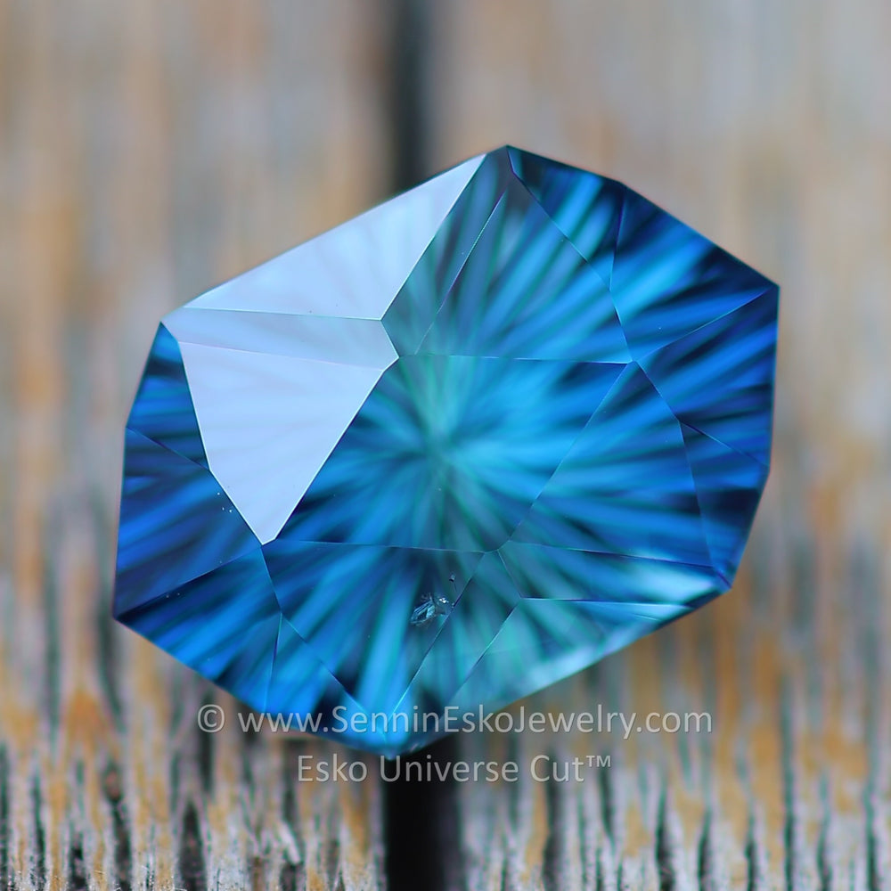 3.6 Carat Parti Sapphire Hexagonal Cushion - 6.1x4.2mm - Esko Universe Cut ™