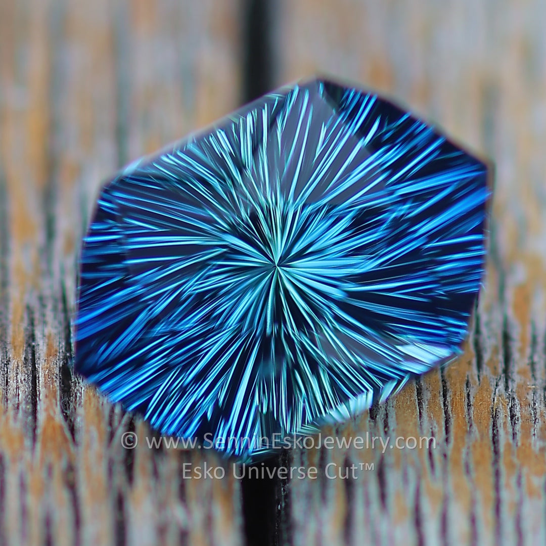 3.6 Carat Parti Sapphire Hexagonal Cushion - 6.1x4.2mm - Esko Universe Cut ™