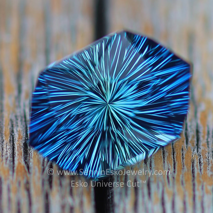 3.6 Carat Parti Sapphire Hexagonal Cushion - 6.1x4.2mm - Esko Universe Cut ™